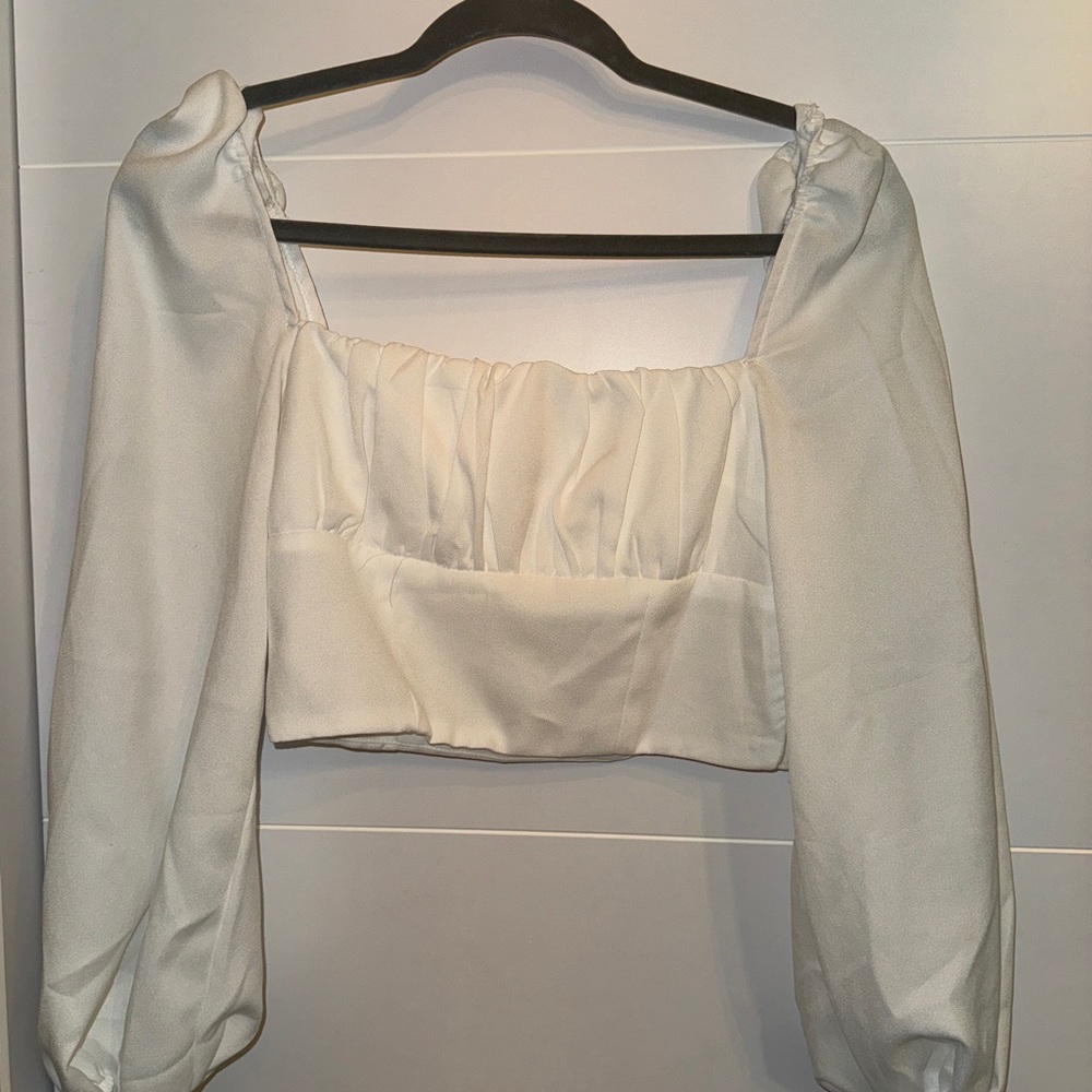 Elegant white Women's Top